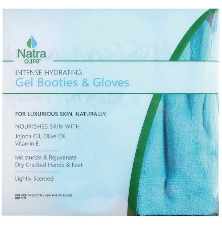 NatraCure Spa-booties-gloves aqua - tillfoten